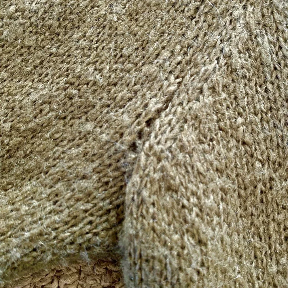 J. Crew Shawl Collar Mohair Sweater in Olive Green, XS